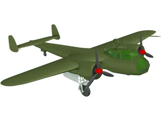 Dornier Do 17Z 3D Model