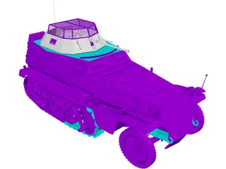 Sd. Kfz. 250/9 3D Model