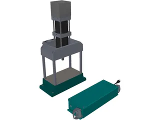 Press Machine 3D Model
