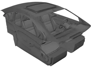 Interior Honda Civic SI (2006) 3D Model