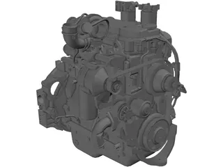 Cummins QSB4.5TAA Engine 3D Model