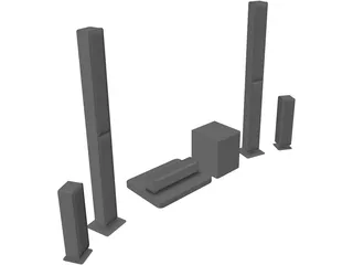 Goldleaf RX3 Speakers 3D Model