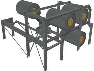 Depth Charge Launcher 3D Model