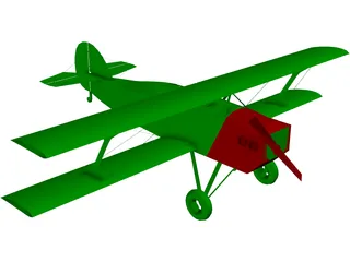 Biplane 3D Model