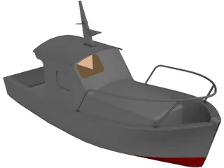 Boat Fishing 3D Model