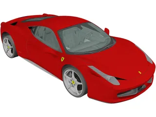 Ferrari 458 Italia 3D Model