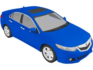 Acura TSX Sedan (2010) 3D Model