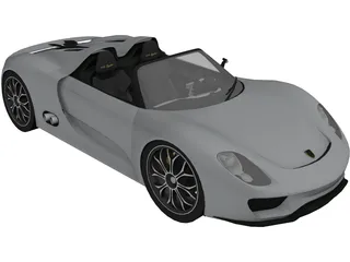 Porsche 918 Spyder Concept 3D Model