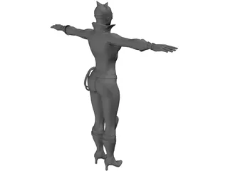 Cat Woman 3D Model