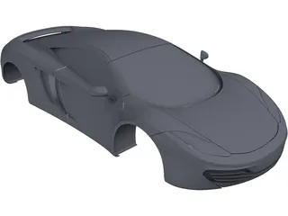 McLaren MP4-12C Body 3D Model