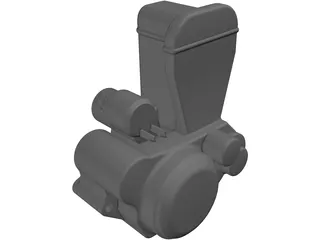 Suzuki DR-Z 400 Engine 3D Model