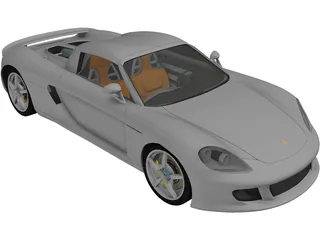 Porsche Carrera GT (2003) 3D Model