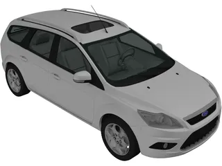 Ford Focus Station Wagon (2008) 3D Model