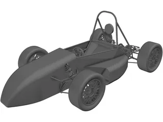 UTSA FSAE Car (2009) 3D Model