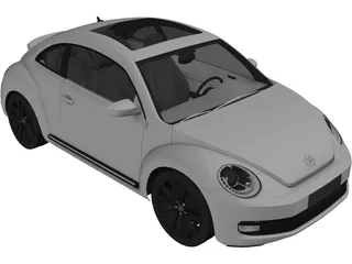 Volkswagen Beetle (2012) 3D Model
