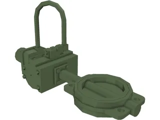 Butterfly Valve 6inch 3D Model