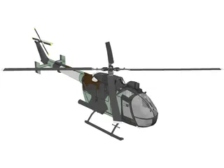 MBB Bo 105 3D Model