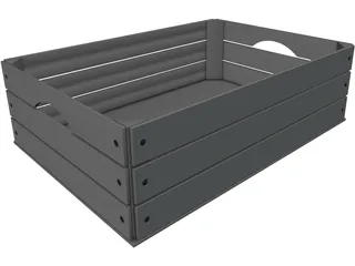 Wood Box 3D Model