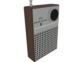 Transistor Radio 3D Model