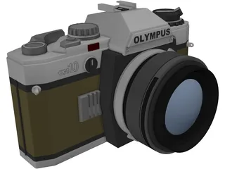 Olympus OM10 Photo Camera (35 mm) 3D Model