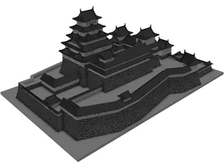 Japanese Castle 3D Model