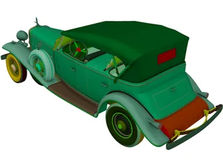 Cadillac V16M (1932) 3D Model