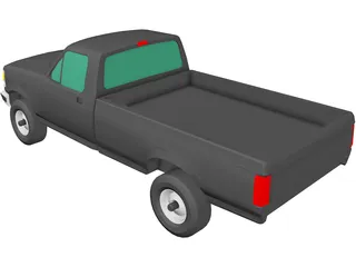 Ford F-350 Pickup (1993) 3D Model