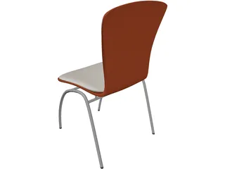 Chair Bended-Wood 3D Model