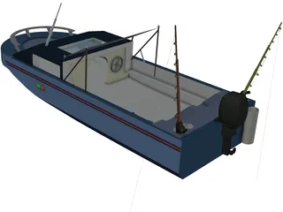 Fishing Boat 3D Model