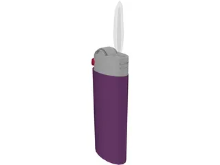 Bic Lighter 3D Model