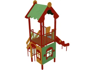 Park Slides 3D Model