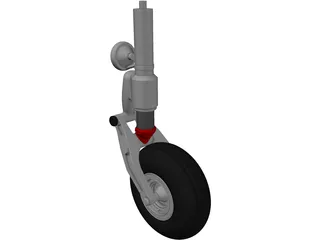 IAR 99 Front Landing Gear 3D Model