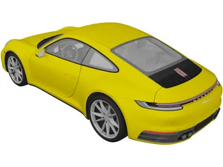 Porsche 911 Carrera S (2020) 3D Model