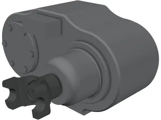 Transfer Case 4x4 3D Model