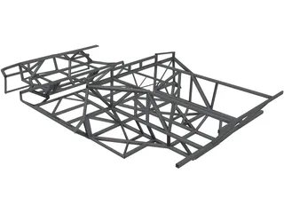 Lamborghini Diablo Frame 3D Model