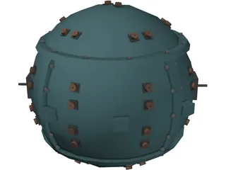 Trinity Atomic Bomb 3D Model