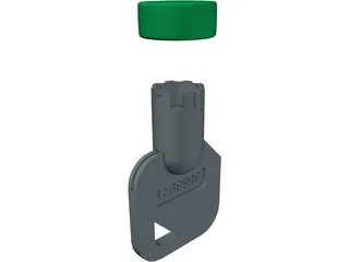 Generic Tubular Key and Keyhole 3D Model