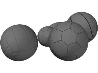 Balls Collection 3D Model