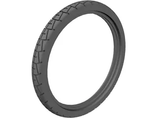 Moped 20in Tire 3D Model