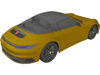 Porsche 911 Targa (2019) 3D Model