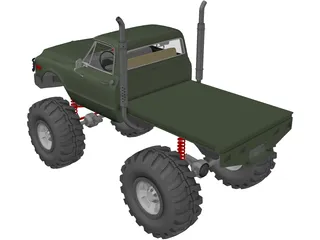 Chevrolet 4x4 Green Machine Pickup (1960) 3D Model