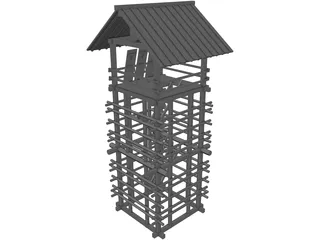 Lookout Seirou Tower 3D Model
