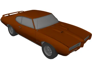 Pontiac GTO (1969) 3D Model