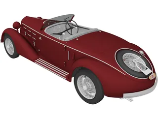 Alfa Romeo 6C 2300 S Touring Pescara Spider (1935) 3D Model