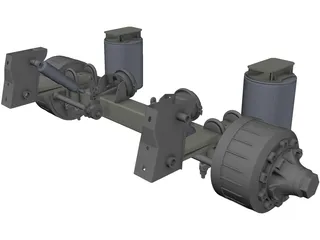 Trailer Axle 3D Model