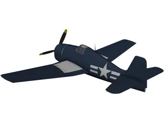 Grumman F6F Hellcat 3D Model