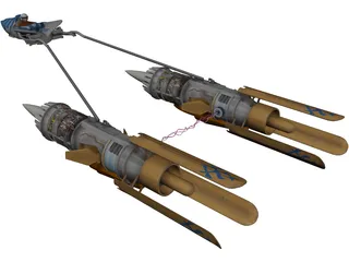Star Wars Anakin Pod Racer 3D Model
