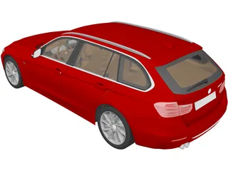 BMW 335i Touring [F31] (2012) 3D Model