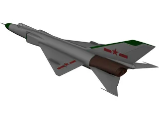 Shenyang J-8B 3D Model