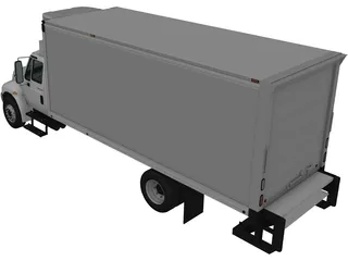 International Durastar Box Truck (2002) 3D Model